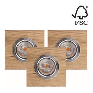 SETTI 3x LED upotettava valo VITAR 1xGU10/5W/230V tammi – FSC sertifioitu