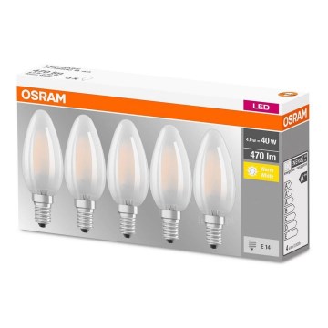 SETTI 5x LED-polttimo VINTAGE E14/4W/230V 2700K - Osram