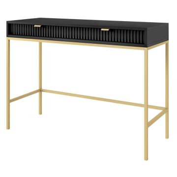Sivupöytä NOVA 77x104 cm musta/kulta