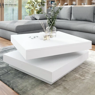 Sohvapöytä NENANI 34x70 cm valkoinen
