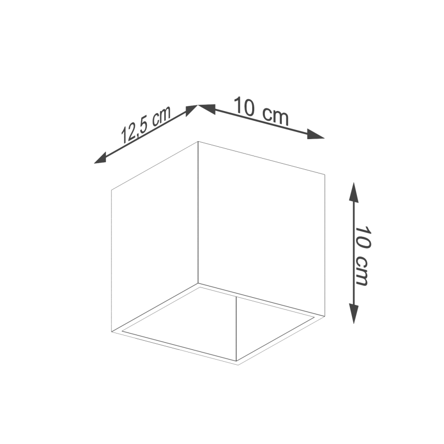 Seinäkohdevalo QUAD 1 1xG9/8W/230V antrasiitti