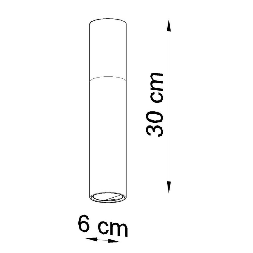 Kattovalo PABLO 1xGU10/40W/230V valkoinen/pyökki