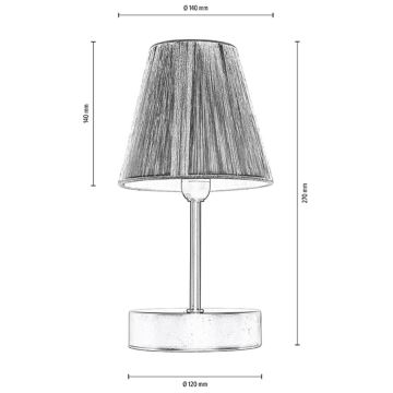 Pöytävalaisin MILA 1xE14/25W/230V birch – FSC sertifioitu