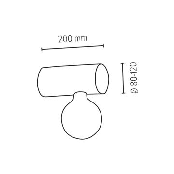 Seinävalaisin TRABO 1xE27/25W/230V mänty - FSC-sertifioitu