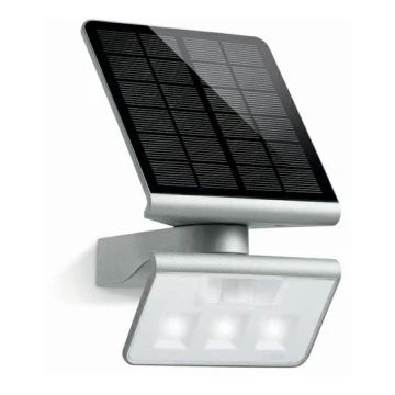 STEINEL 671013 - Aurinkokenno-LED-valonheitin XSolar L-S 1,2W / LED hopea IP44
