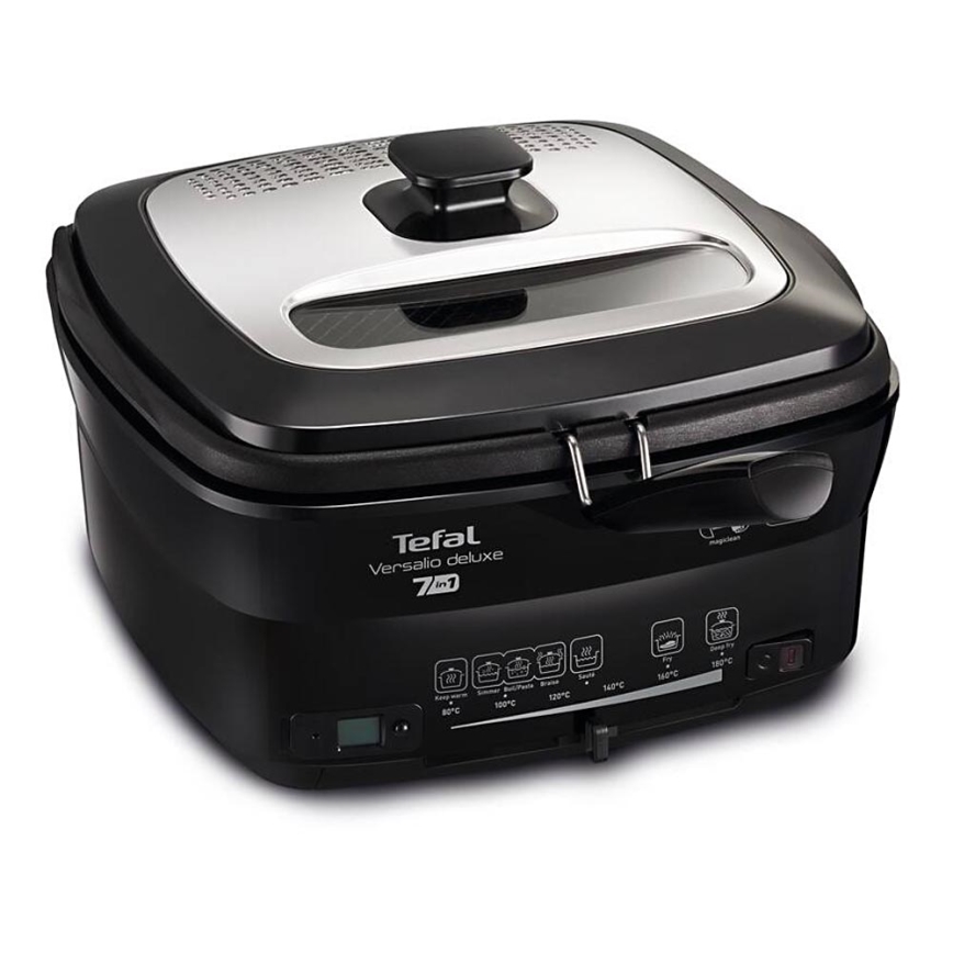 Tefal - Friteerauskeitin 2 l VERSALION DE LUXE 7in1 1600W/230V musta