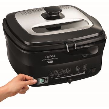 Tefal - Friteerauskeitin 2 l VERSALION DE LUXE 7in1 1600W/230V musta