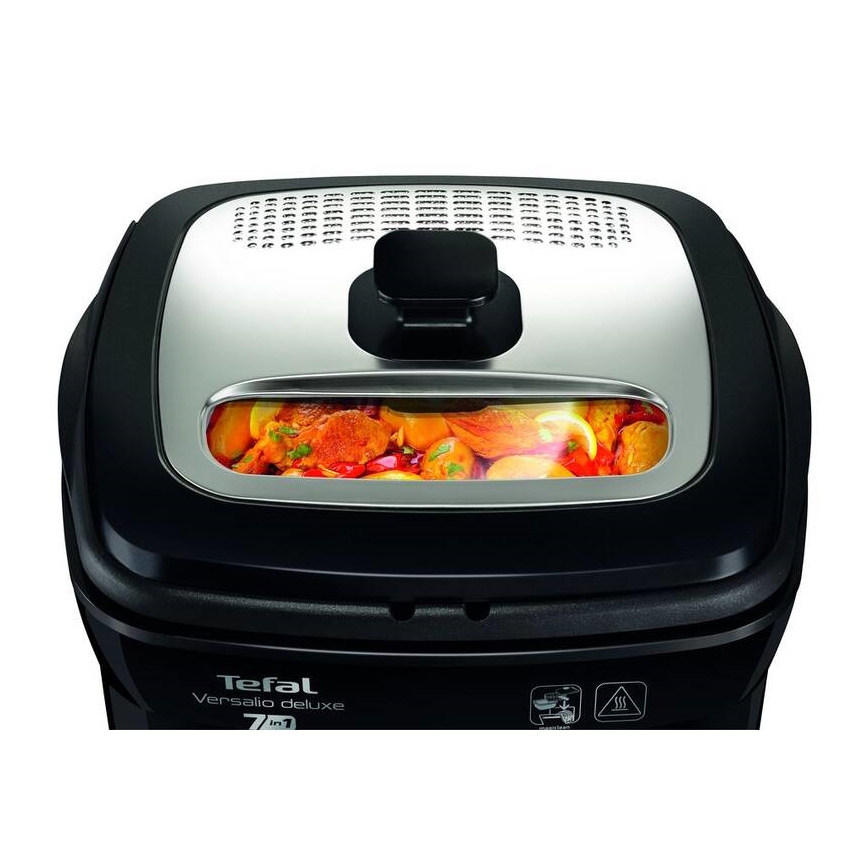 Tefal - Friteerauskeitin 2 l VERSALION DE LUXE 7in1 1600W/230V musta