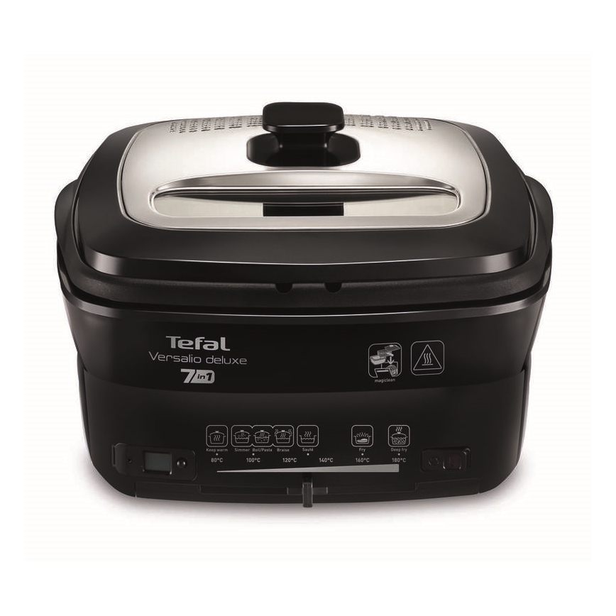 Tefal - Friteerauskeitin 2 l VERSALION DE LUXE 7in1 1600W/230V musta