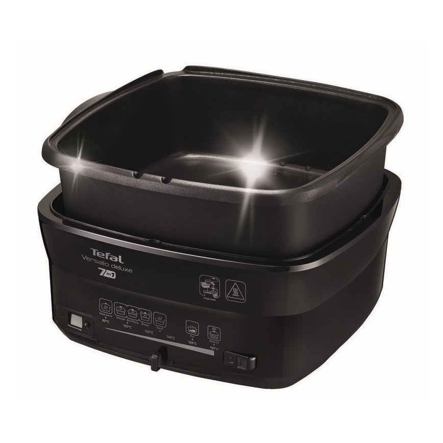 Tefal - Friteerauskeitin 2 l VERSALION DE LUXE 7in1 1600W/230V musta