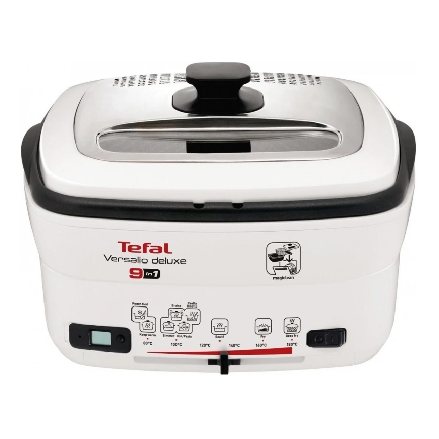 Tefal - Monitoiminen friteerauskeitin 9in1 VERSALIO DE LUXE 1600W/230V 2 l valkoinen