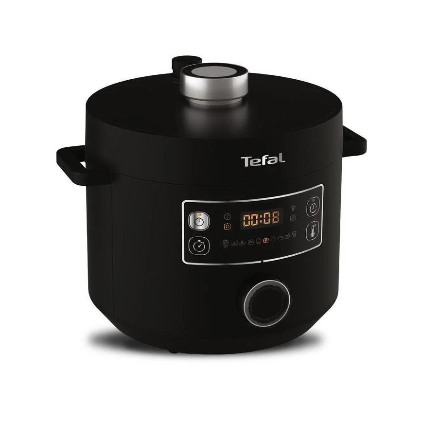 Tefal - Monitoiminen sähkökattila TURBO CUISINE 4,8 l 1090W/230V musta