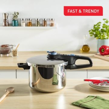 Tefal - Painekattila setti 4/6 l SECURE TRENDY ruostumaton