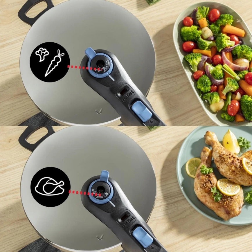 Tefal - Painekeitin 4 l SECURE TRENDY ruostumaton