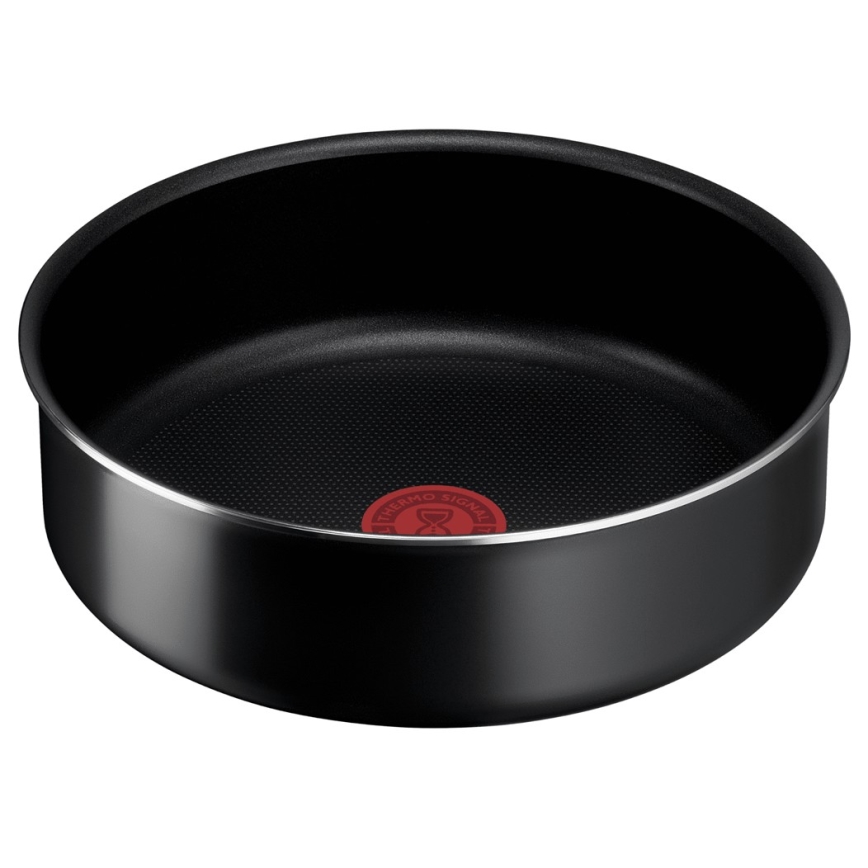 Tefal - Pannusetti 3 kpl INGENIO EASY COOK & CLEAN BLACK