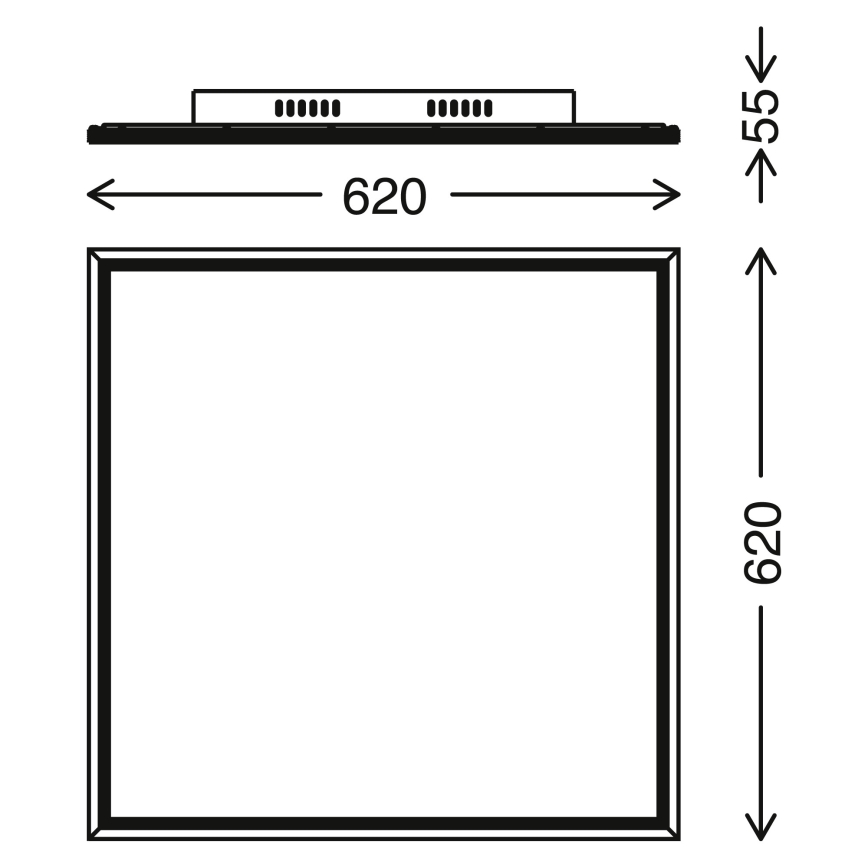 Telefunken 3010-06TF - LED-himmennettävä paneeli LED/36W/230V + kaukosäädin 3000-6000K