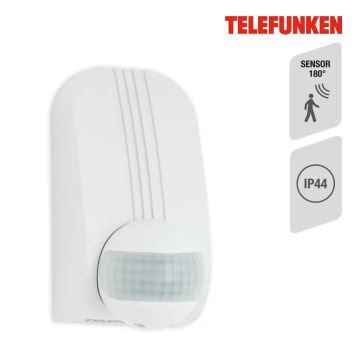 Telefunken 306506TF - Ulkoliikennanturi 180° IP44 valkoinen