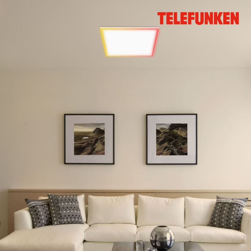 Telefunken 321206TF - LED RGBW Himmennettävä kattovalo LED/18W/230V 3000-6500K + kauko-ohjaus