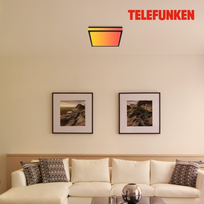 Telefunken 321305TF - LED RGBW Himmennettävä kattovalo LED/18W/230V 3000-6500K + kauko-ohjaus