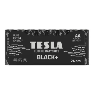Tesla Batteries - 24 kpl Alkaliparisto AA BLACK+ 1,5V 2800 mAh