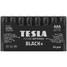 Tesla Batteries - 24 kpl Alkaliparisto AAA BLACK+ 1,5V 1200 mAh