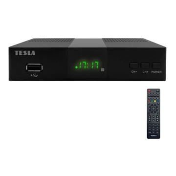 TESLA Electronics - DVB-T2 H.265 (HEVC) vastaanotin 2xAAA + kauko-ohjaus