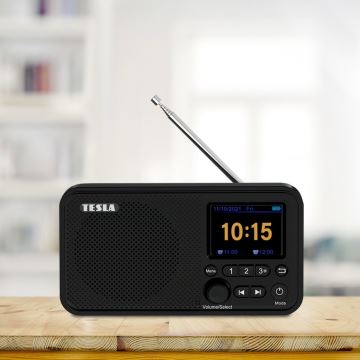 TESLA Electronics - Radio DAB+ FM 5W/1800 mAh musta