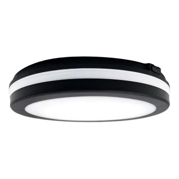 Top Light - LED-kylpyhuoneen valo COMET LED/15W/230V 3000/4000/6500K IP54 halkaisija 20 cm musta