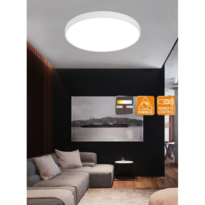 Top Light Metal 60B +kaukosäädin - Himmennettävä LED-kattovalaisin kaukosäätimellä METAL LED/60W/230V