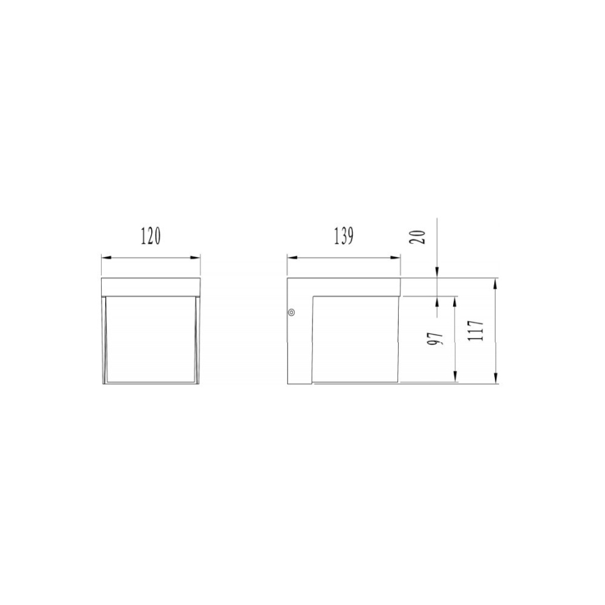 Trio - LED-ulkoseinävalaisin YANGTZE LED/4,5W/230V IP54 3000K