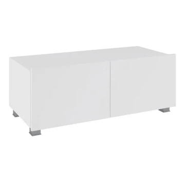 TV pöytä PAVO 37x100 cm kiiltävä valkoinen