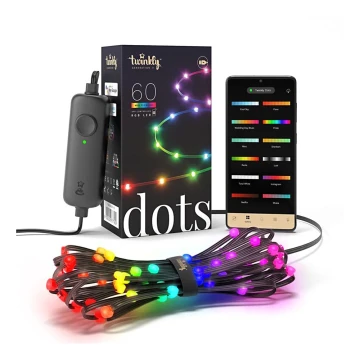 Twinkly - LED RGB Himmennettävä nauha DOTS 60xLED 3 m Wi-Fi USB