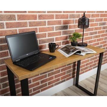 Työpöytä BLAT 120x40 cm musta/ruskea