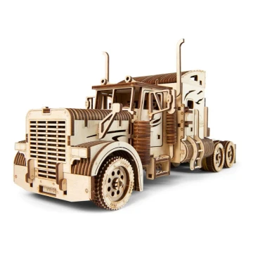 Ugears - 3D puinen mekaaninen palapeli Puoliperävaunu kuorma-auto Heavy Boy