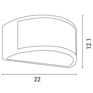 Ulkoseinävalaisin 1xE27/10W/230V IP54 harmaa