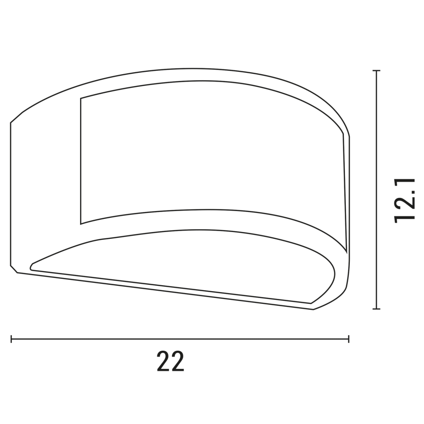 Ulkoseinävalaisin 1xE27/10W/230V IP54 harmaa