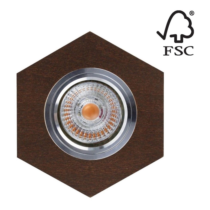 Upotettava LED-valo VITAR 1xGU10/5W/230V pyökki - FSC-sertifioitu