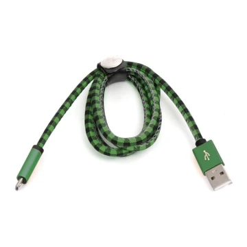 USB-kaapeli USB A / Micro USB -liitin 1m vihreä
