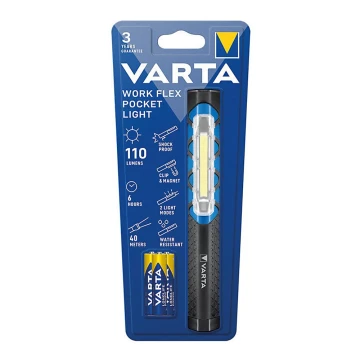 Varta 17647101421 - LED-taskulamppu WORK FLEX POCKET LIGHT LED/3xAAA IPX4