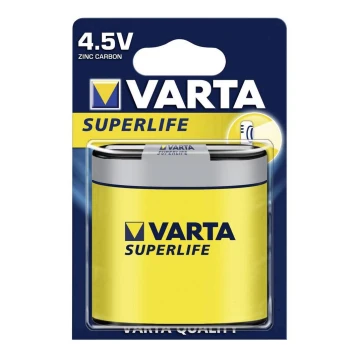 Varta 2012 - 1 kpl Sinkki-hiiliparisto SUPERLIFE 4,5V
