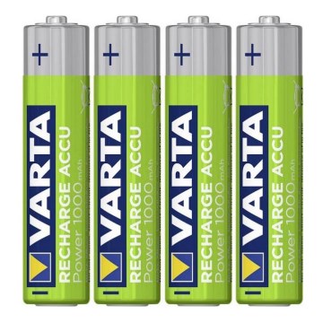 Varta 5703301404 - 4 kpl Uudelleenladattava akku RECHARGE  AAA 1,2V