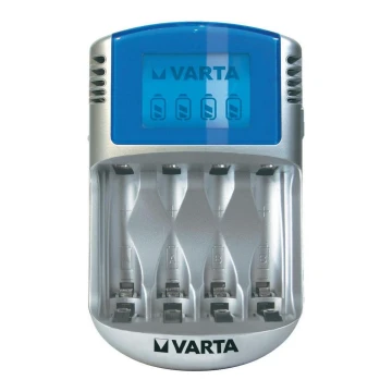 Varta 57070 - Akkulaturi LCD 4xAA/AAA 100-240V/12V/5V