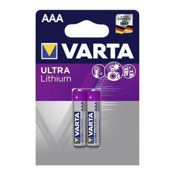 Varta 6103301402 - 2 kpl Litiumkenno ULTRA AAA 1,5V