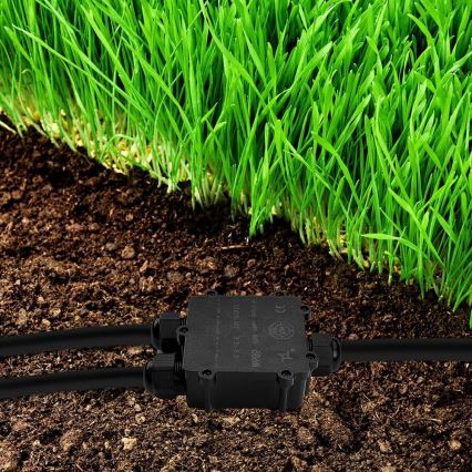 Vedenpitävä kytkentärasia IP68 musta