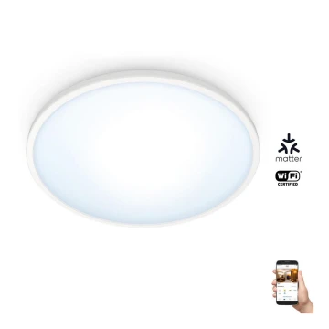 WiZ - LED Himmennettävä kattovalo SUPERSLIM LED/14W/230V 2700-6500K Wi-Fi valkoinen