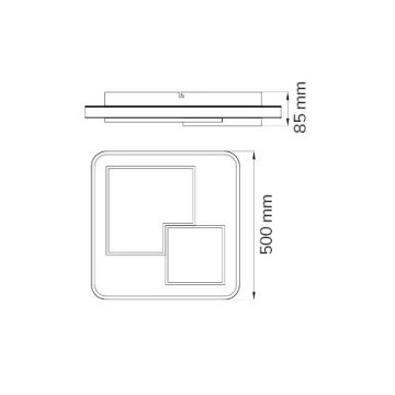 Wofi 11610 - Himmennettävä LED-kattovalaisin FELA LED/40,5W/230V 3000K