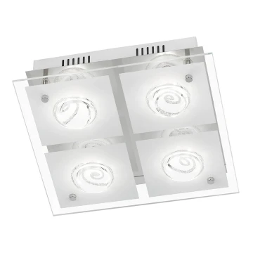 Wofi 9105.04.01.6300 - LED -kattovalaisin TYRA 4xLED / 4W / 230V