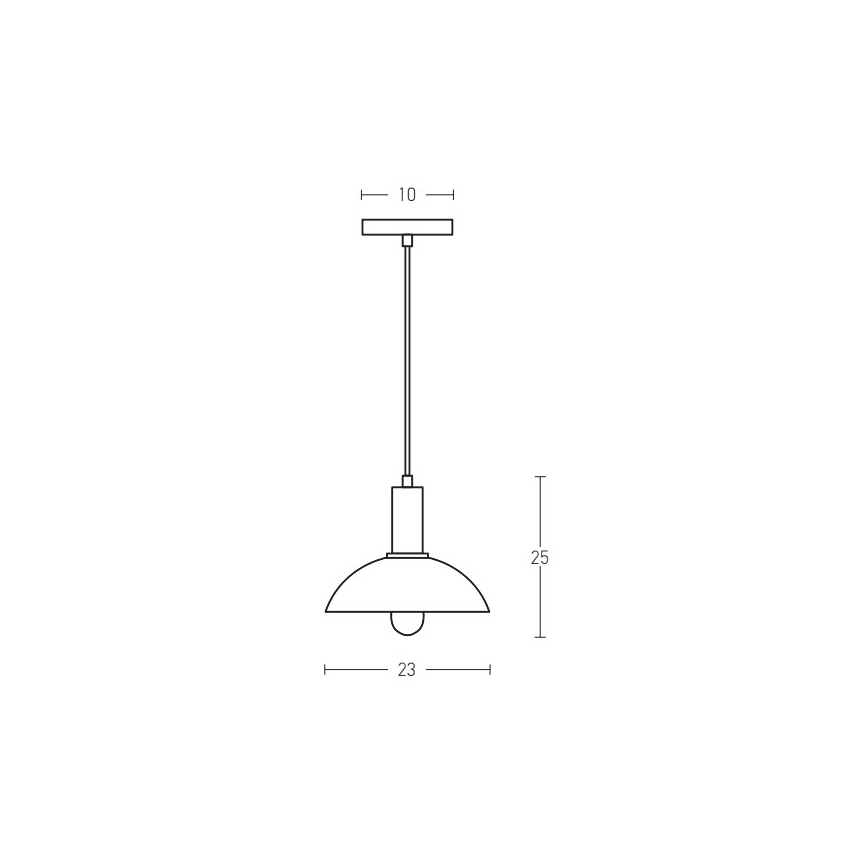 Zambelis 180052 - Kattokruunu johdossa 1xE27/40W/230V musta