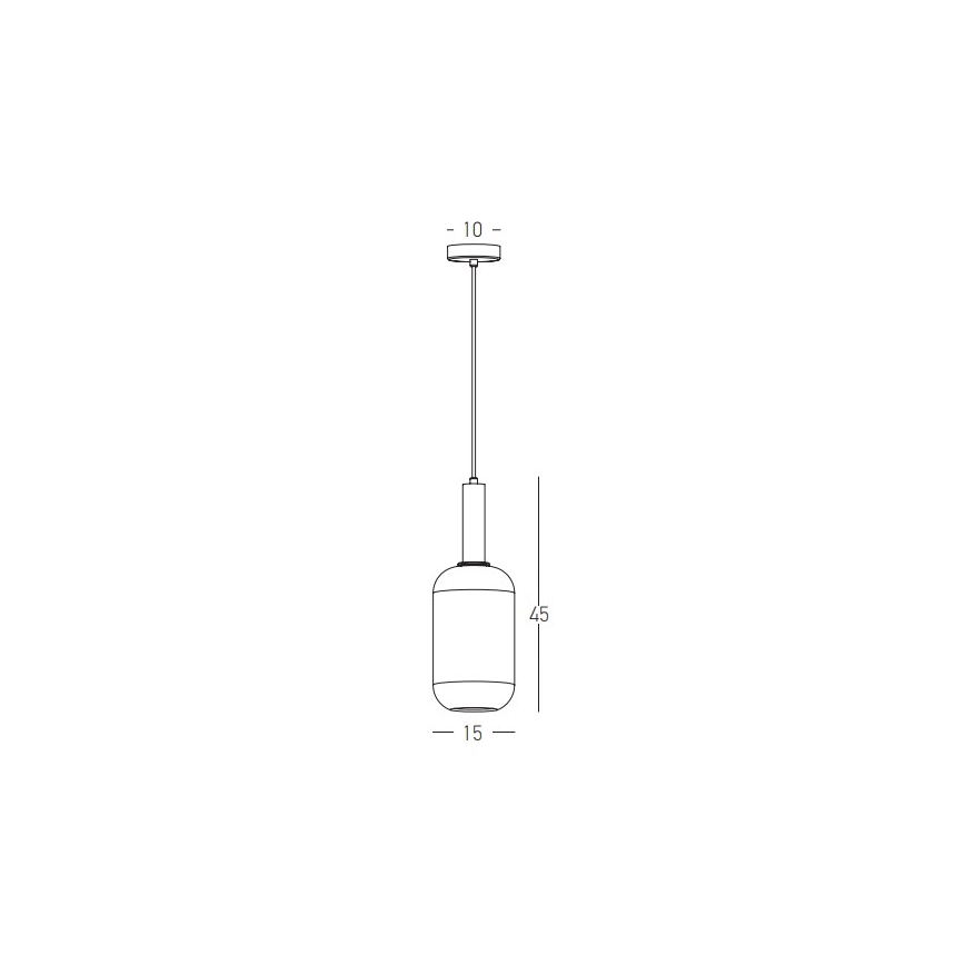 Zambelis 22070 - Kattokruunu johdossa 1xE27/40W/230V halkaisija 15 cm kulta