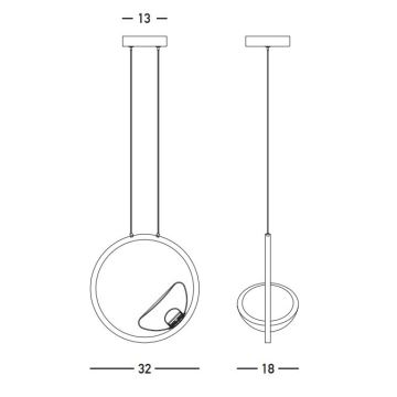 Zambelis 23028 - Himmennettävä LED-kattokruunu johdossa LED/7W/230V 3000K kulta